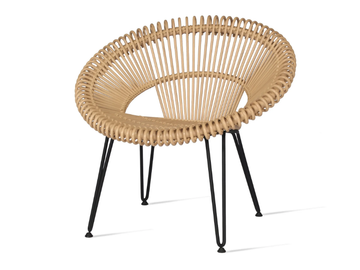 CRUZ - Rattan easy chair with armrests by Vincent Sheppard - view 2